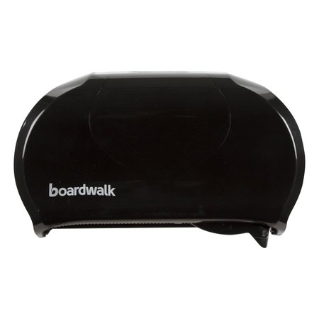 BOARDWALK Standard Twin Toilet Tissue Dispenser, 13 x 8 3/4, Black R3670BKBW